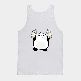 Chubby Little Panda Loves Boba! Tank Top